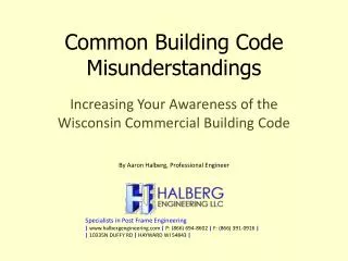 Common Building Code Misunderstandings