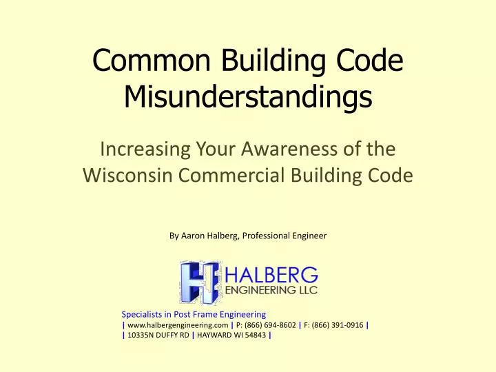 common building code misunderstandings