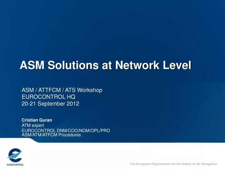 asm solutions at network level