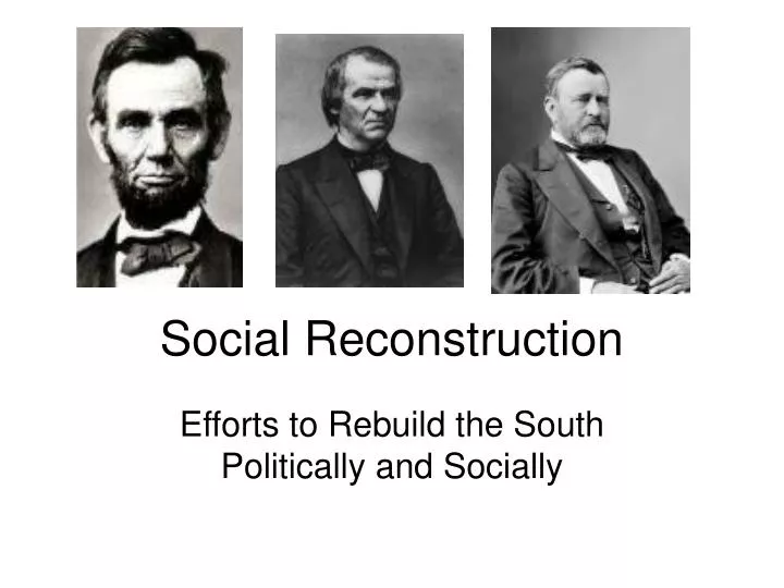 social reconstruction