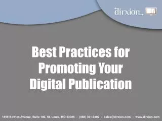 Best Practices for Promoting Your Digital Publication