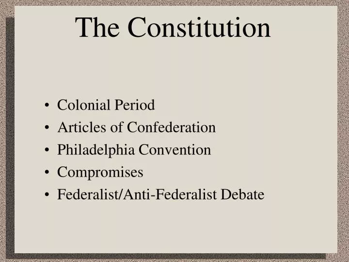 the constitution