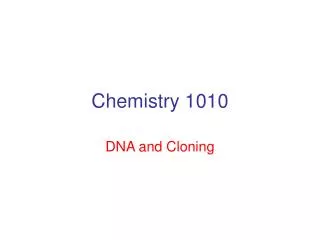 Chemistry 1010