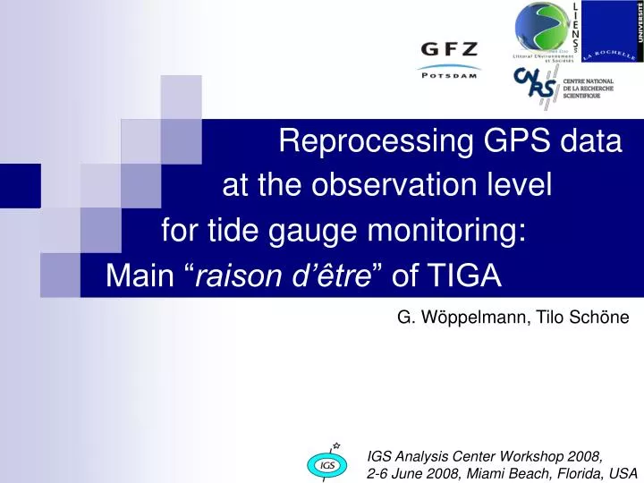 reprocessing gps data