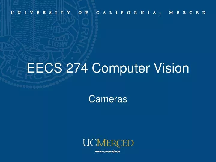 eecs 274 computer vision