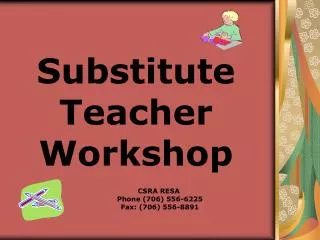 Substitute Teacher Workshop