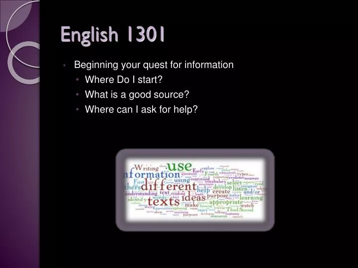 english 1301