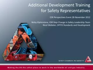 Additional Development Training for Safety Representatives