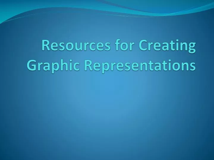 resources for creating graphic representations