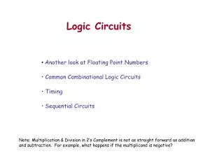 Logic Circuits