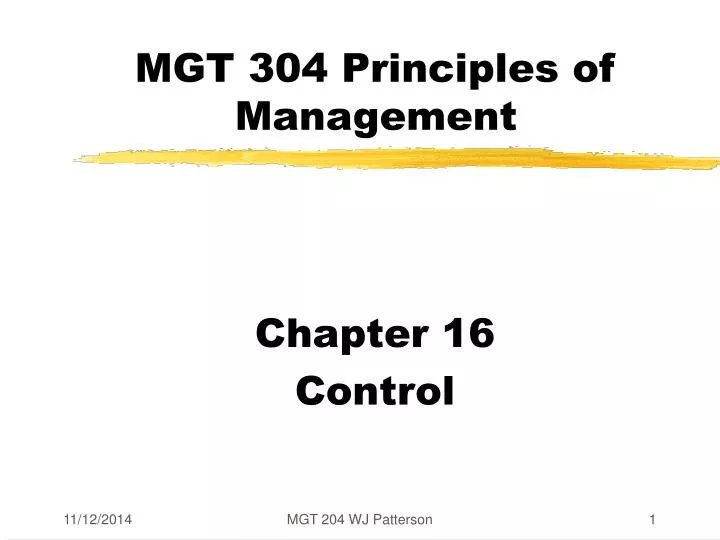 mgt 304 principles of management