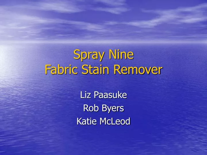 spray nine fabric stain remover