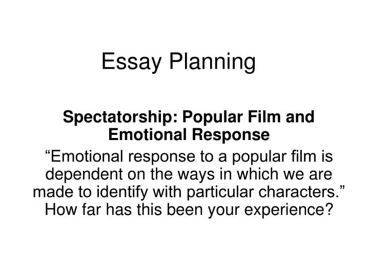 essay planning