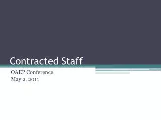 Contracted Staff