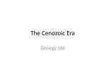 The Cenozoic Era - slide 1