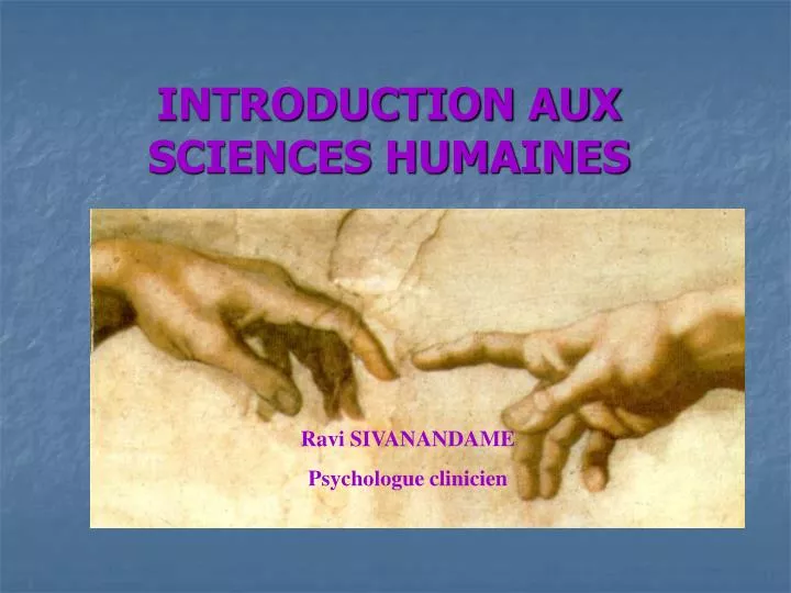 introduction aux sciences humaines