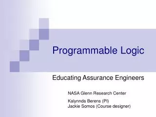 Programmable Logic