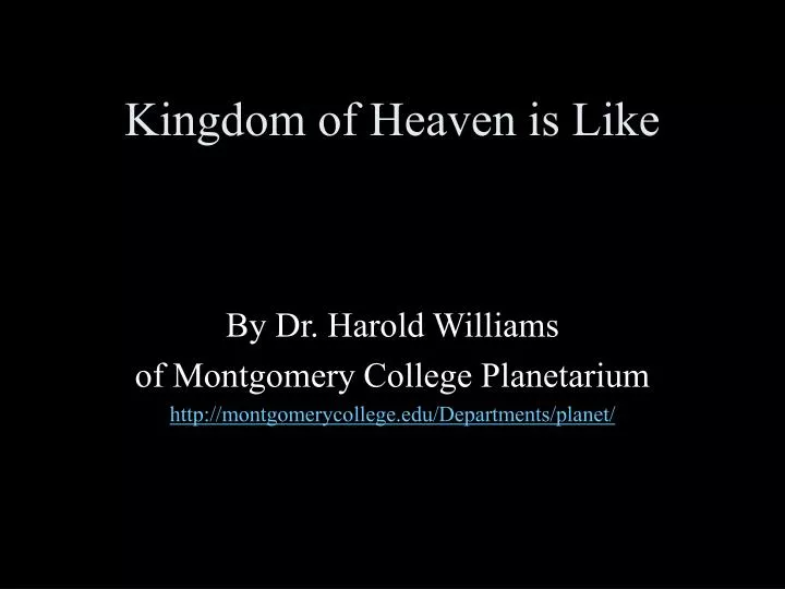 kingdom of heaven is like