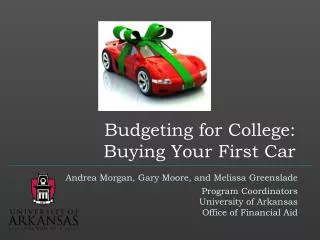 Budgeting for College: Buying Your First Car