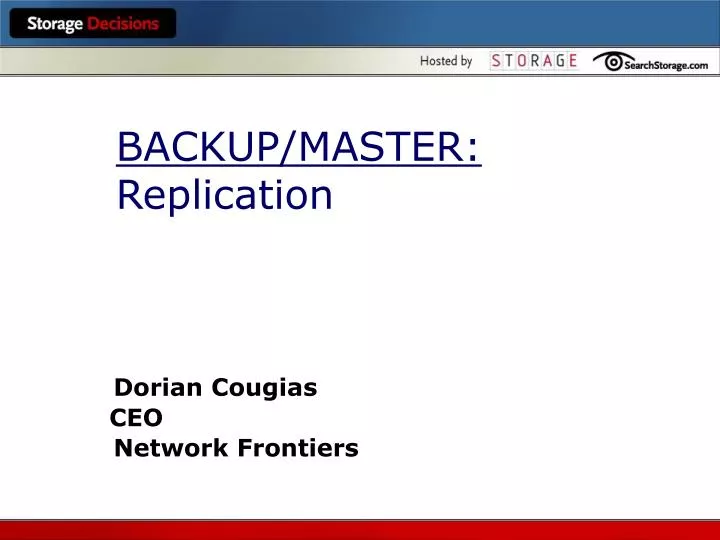 backup master replication