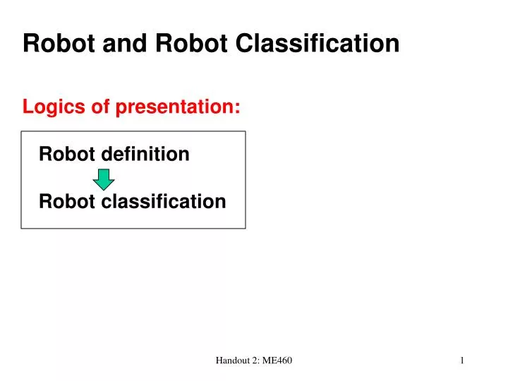 robot and robot classification