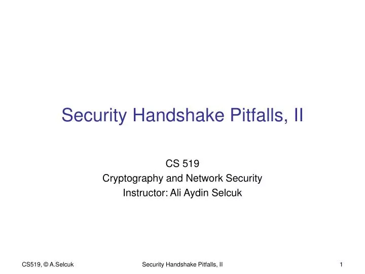 security handshake pitfalls ii
