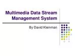 Multimedia Data Stream Management System - slide 1
