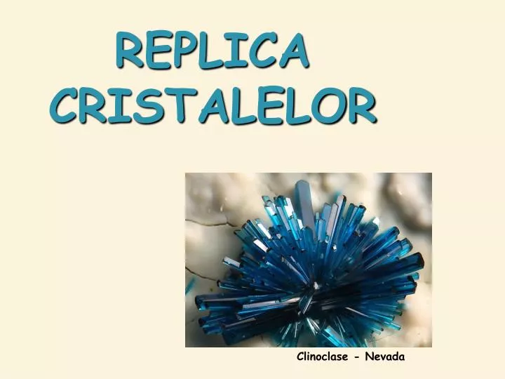 replica cristalelor