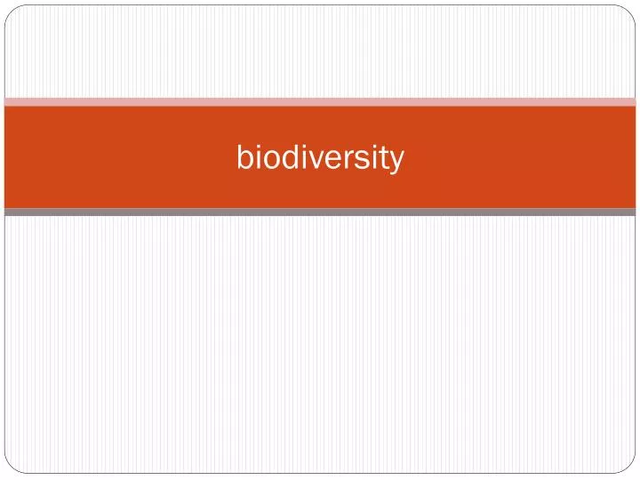 biodiversity