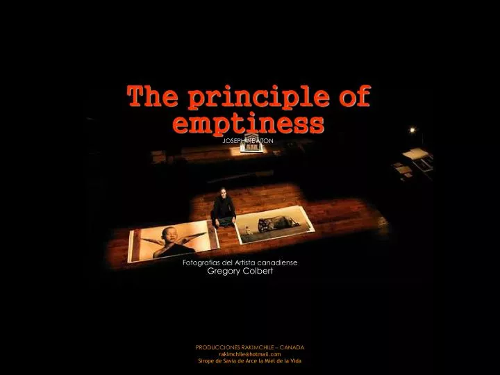 the principle of emptiness joseph newton