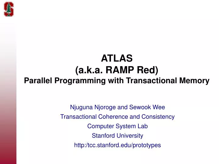 atlas a k a ramp red parallel programming with transactional memory