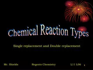 Chemical Reaction Types