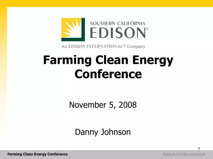farming clean energy conference
