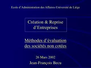 cr ation reprise d entreprises
