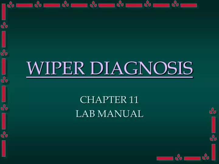 wiper diagnosis