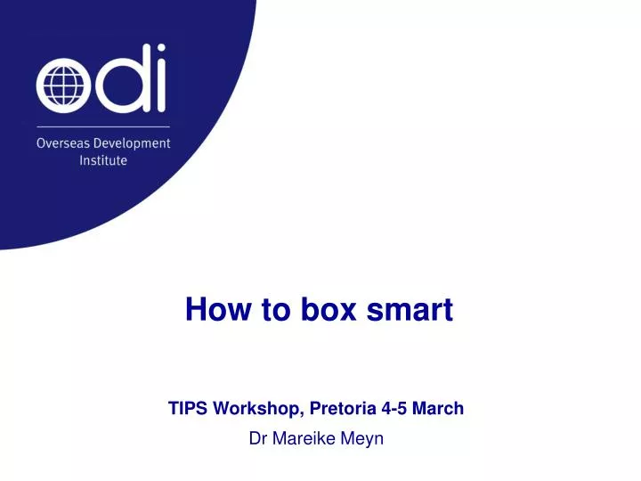how to box smart