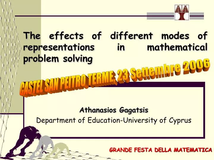 he effects of different modes of representations in mathematical problem solving