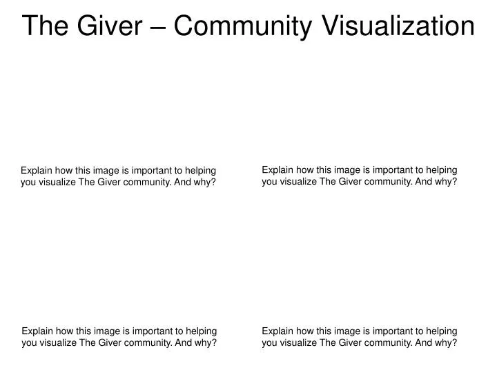 the giver community visualization
