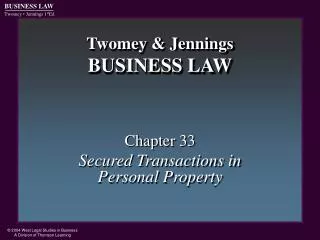 Twomey &amp; Jennings BUSINESS LAW