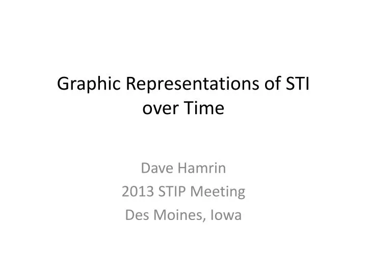 graphic representations of sti over time