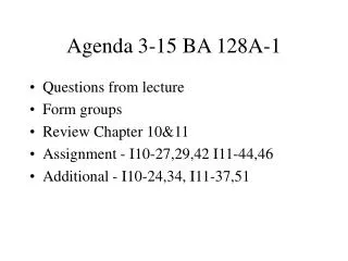 Agenda 3-15 BA 128A-1