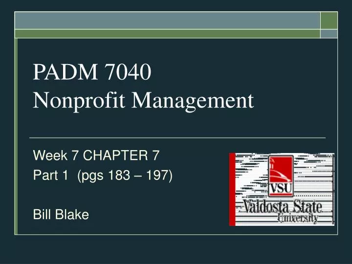 padm 7040 nonprofit management