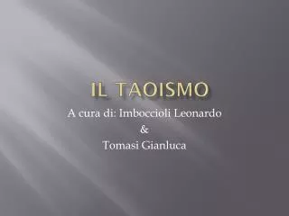 il taoismo