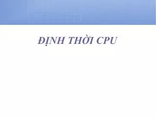 nh th i cpu