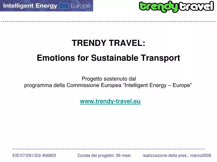 trendy travel emotions for sustainable transport