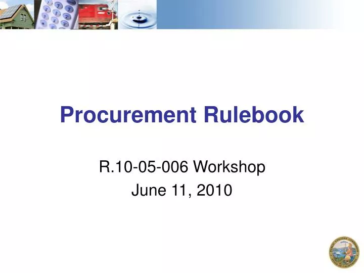 procurement rulebook