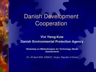 Danish Development Cooperation