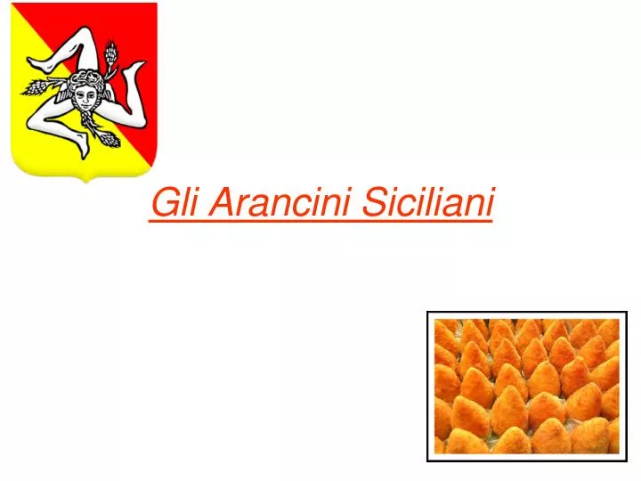 gli arancini siciliani