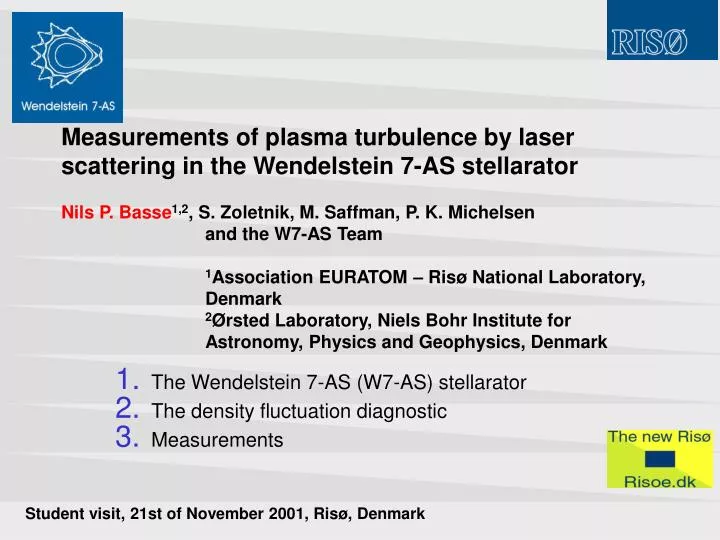 the wendelstein 7 as w7 as stellarator the density fluctuation diagnostic measurements