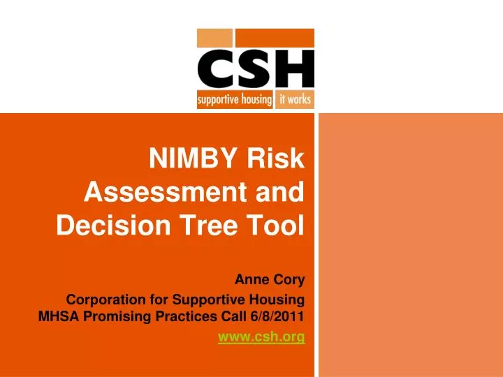 nimby risk assessment and decision tree tool
